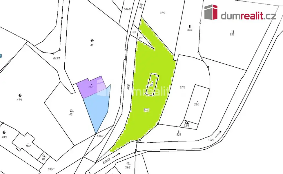Prodej  stavebního pozemku 1 958 m², Teplá - Mrázov, okres Cheb