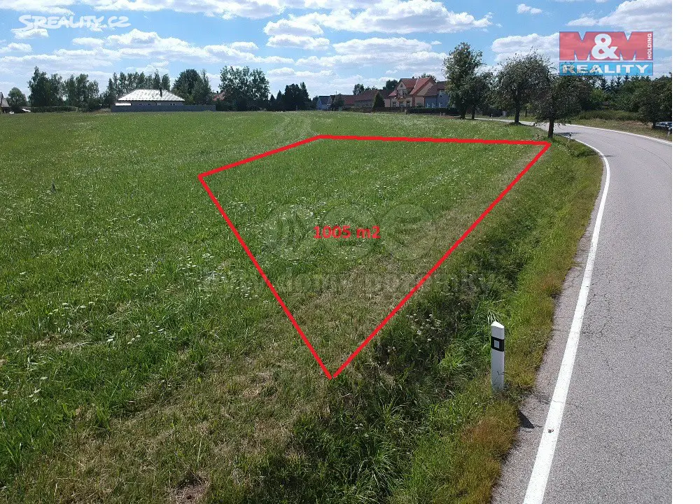 Prodej  stavebního pozemku 1 005 m², Týn nad Vltavou - Nuzice, okres České Budějovice