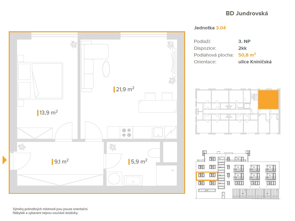 Prodej bytu 2+kk 51 m², Jundrovská, Brno - Komín