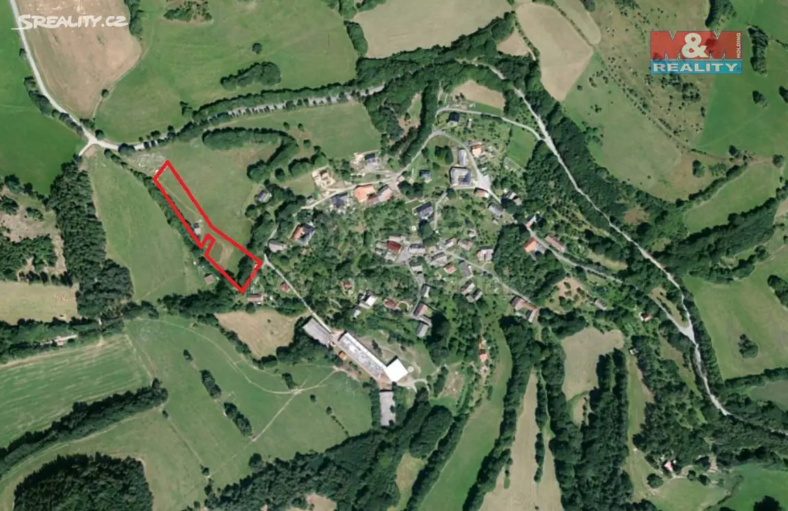 Prodej  stavebního pozemku 3 000 m², Dalečín - Hluboké, okres Žďár nad Sázavou