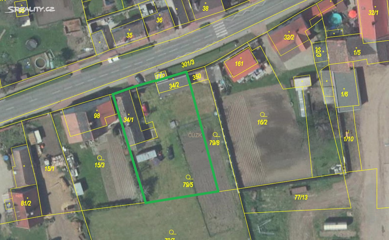 Prodej  stavebního pozemku 1 136 m², Mlékojedy, okres Litoměřice