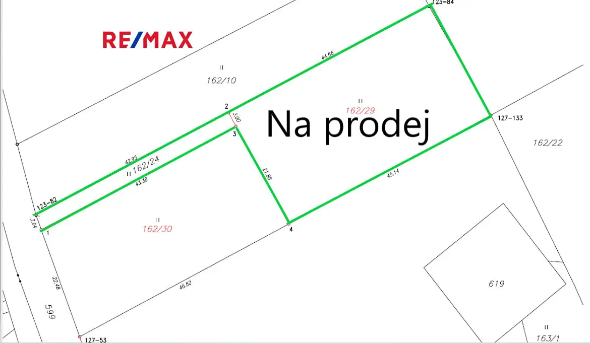 Prodej  stavebního pozemku 1 217 m², Štíty, okres Šumperk