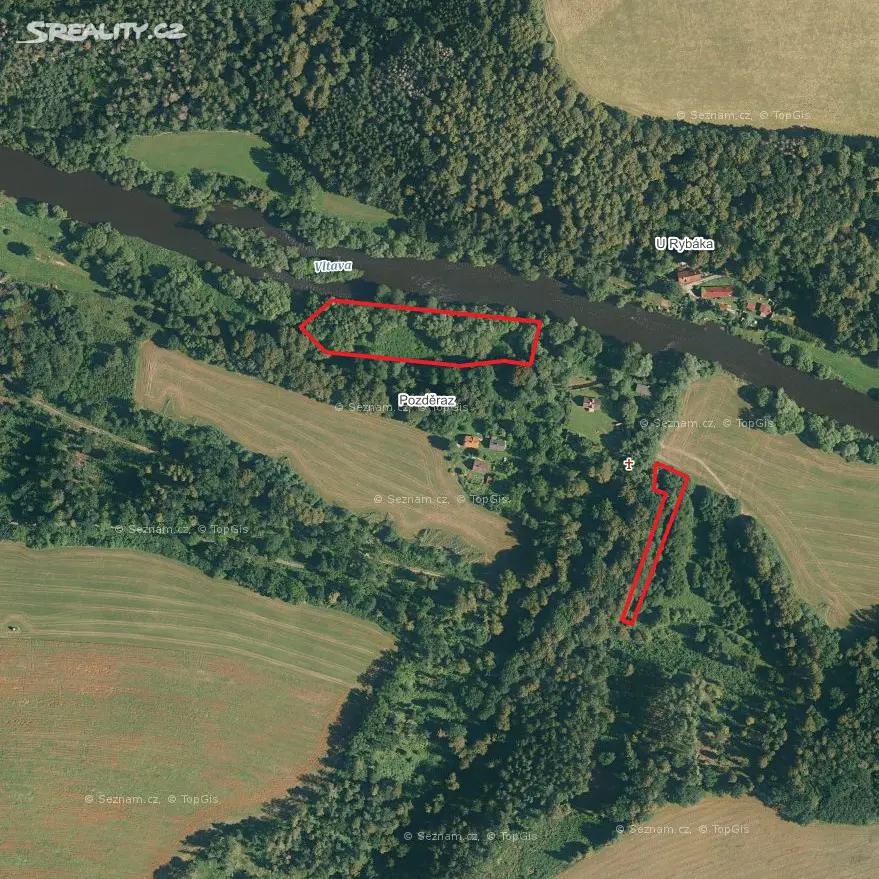 Prodej  lesa 457 m², Dolní Třebonín - Záluží, okres Český Krumlov