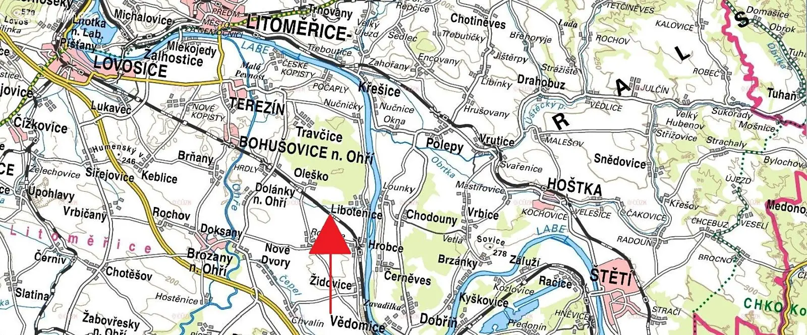 Prodej  pozemku 2 420 m², Libotenice, okres Litoměřice