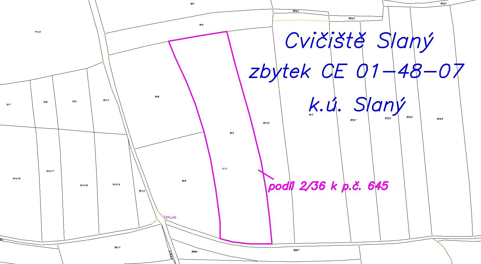 Prodej  pozemku 15 326 m², Slaný, okres Kladno