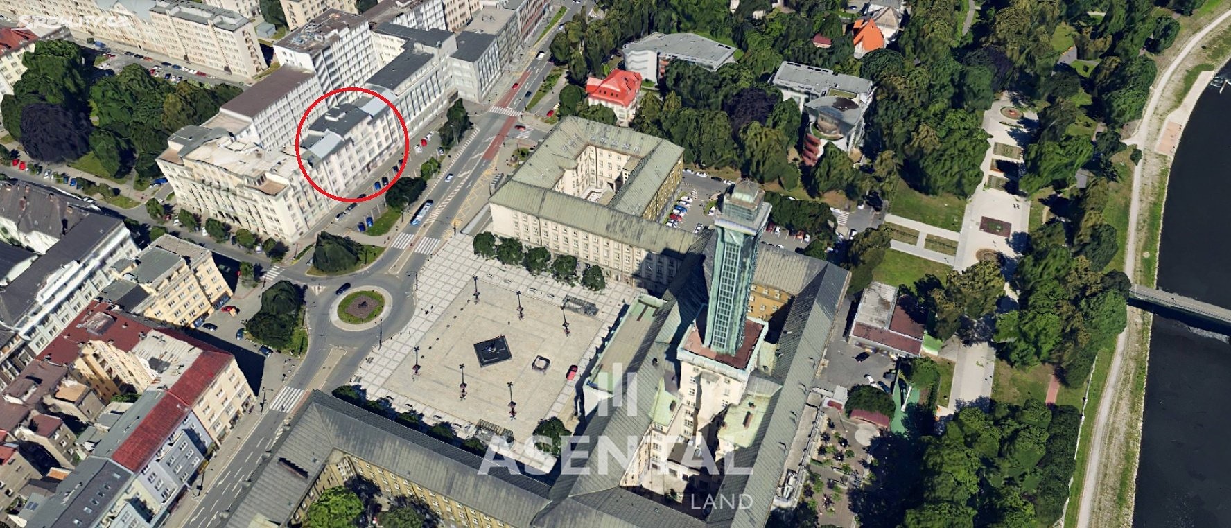 Pronájem bytu atypické 128 m² (Podkrovní), Prokešovo náměstí, Ostrava - Moravská Ostrava