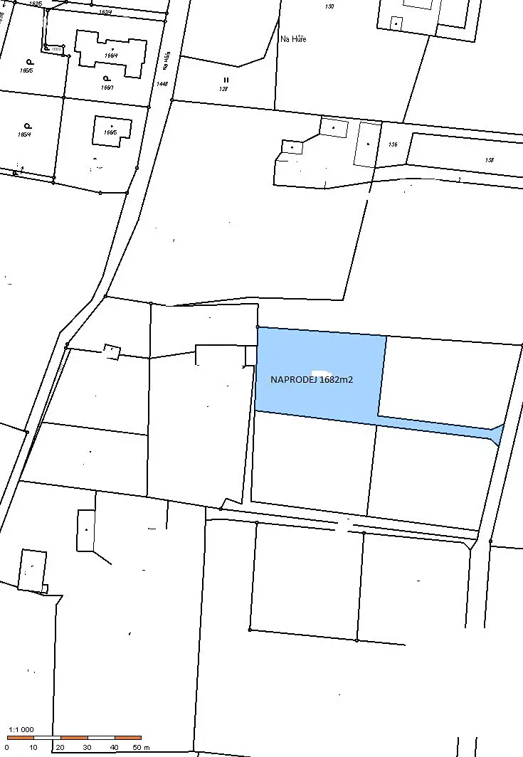 Prodej  stavebního pozemku 1 682 m², Řepiště, okres Frýdek-Místek