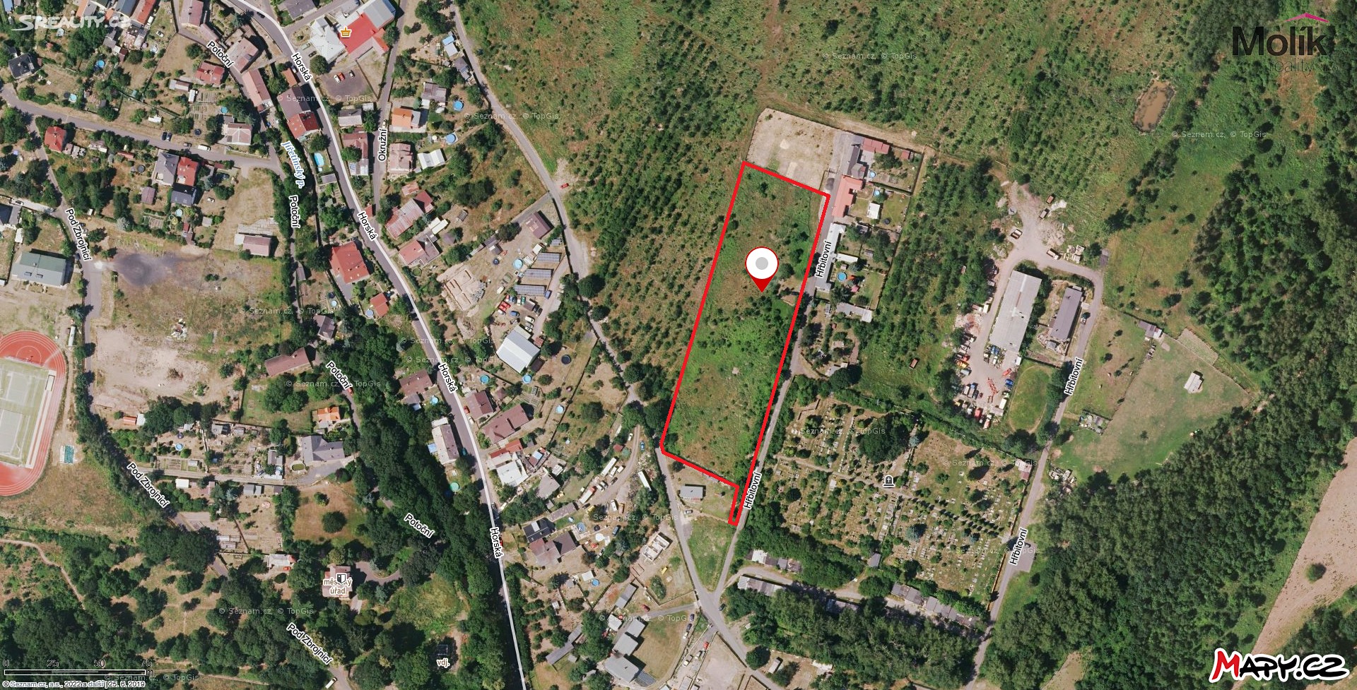 Prodej  zahrady 8 492 m², Hřbitovní, Horní Jiřetín