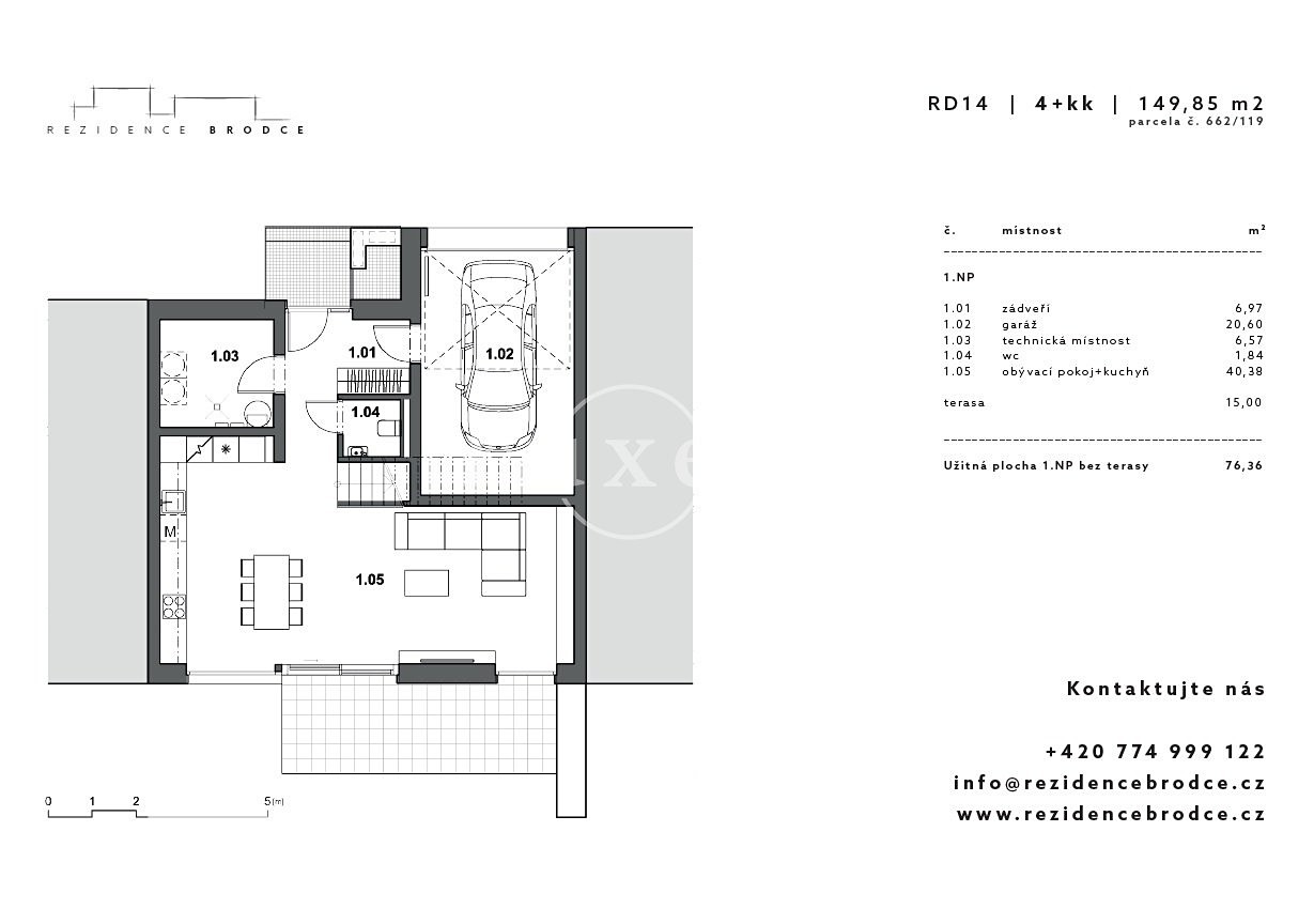 Prodej  rodinného domu 150 m², pozemek 359 m², Dobrovická, Brodce