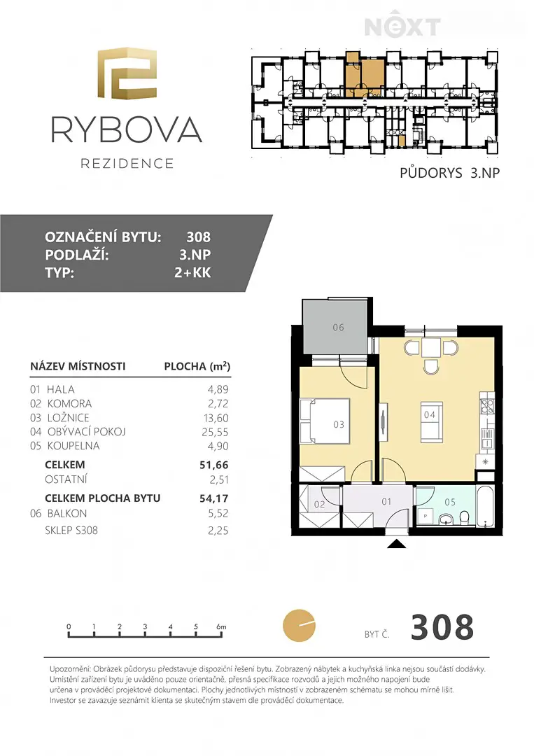 Pronájem bytu 2+kk 55 m², Průběžná, Hradec Králové - Nový Hradec Králové