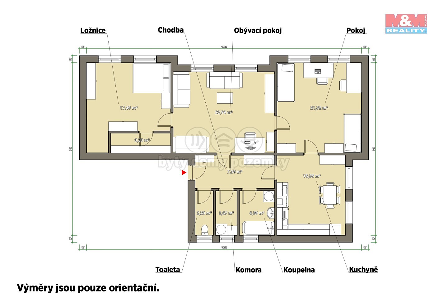 Prodej bytu 3+1 94 m², Prokopa Velikého, Tachov