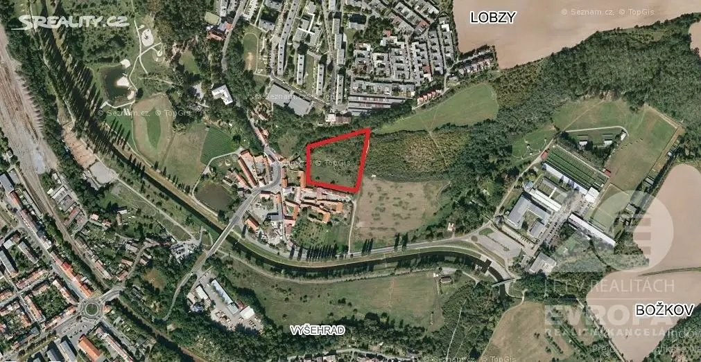 Prodej  stavebního pozemku 13 653 m², Na Hraně, Plzeň - Lobzy
