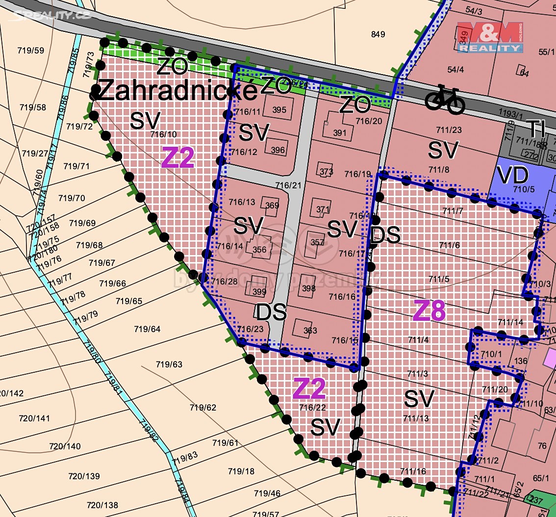 Prodej  stavebního pozemku 1 054 m², Sruby, okres Ústí nad Orlicí