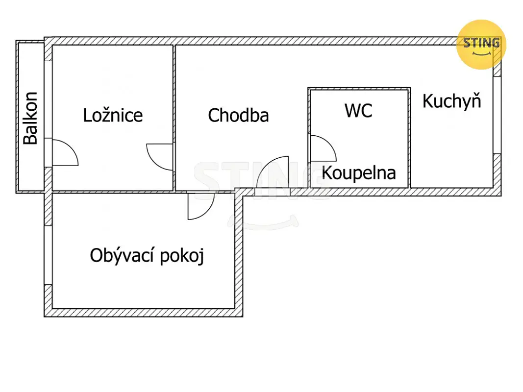 Prodej bytu 2+1 54 m², Spojenců, Třebíč - Borovina