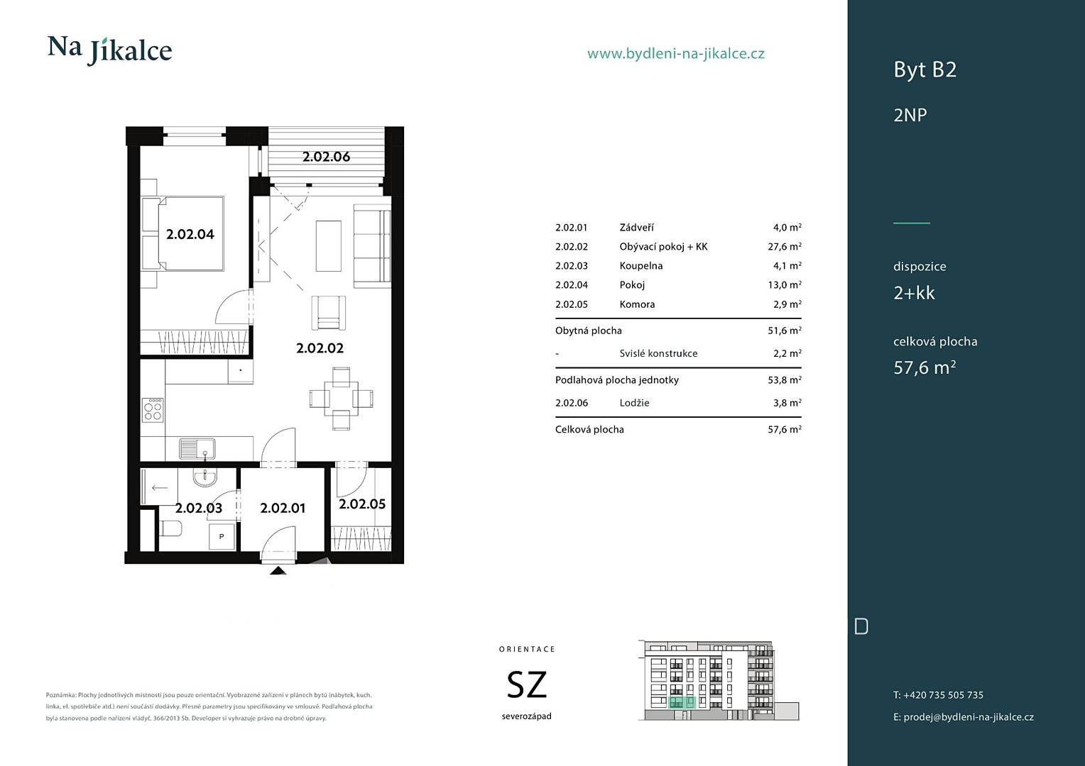 Prodej bytu 2+kk 58 m², Na Jíkalce, Plzeň - Jižní Předměstí