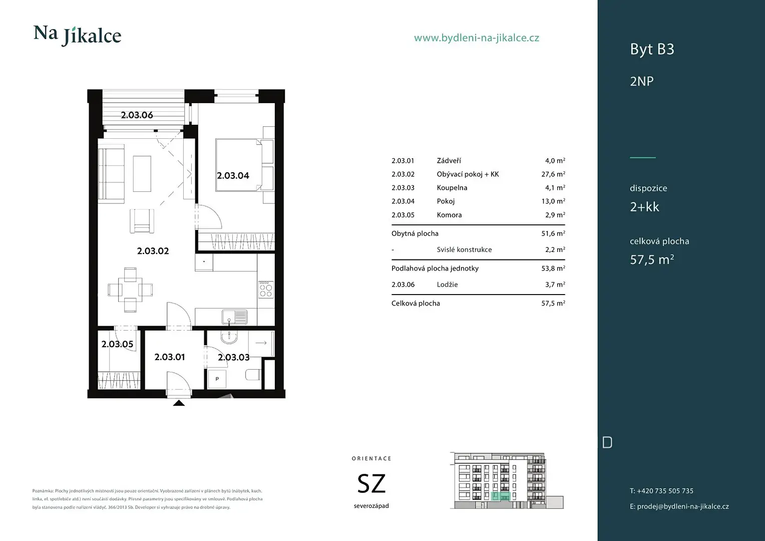 Prodej bytu 2+kk 57 m², Na Jíkalce, Plzeň - Jižní Předměstí