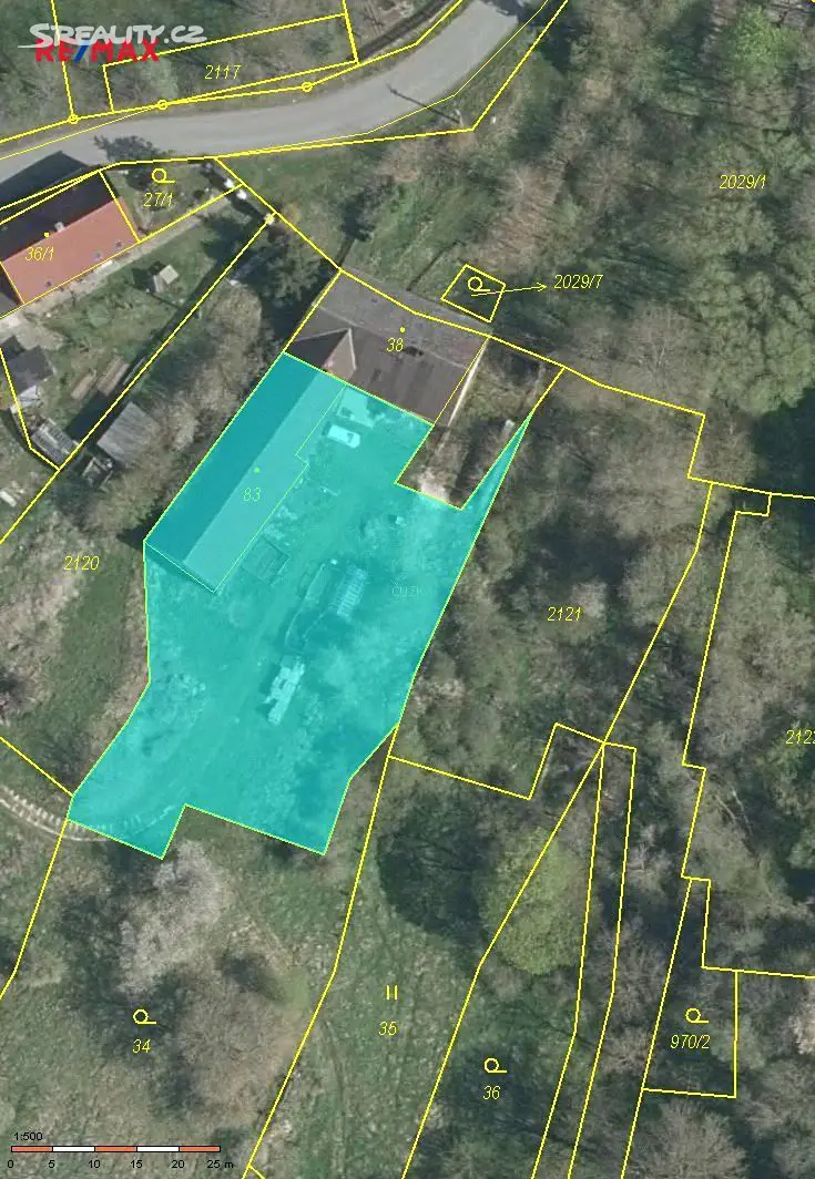 Prodej  stavebního pozemku 3 514 m², Chodová Planá, okres Tachov