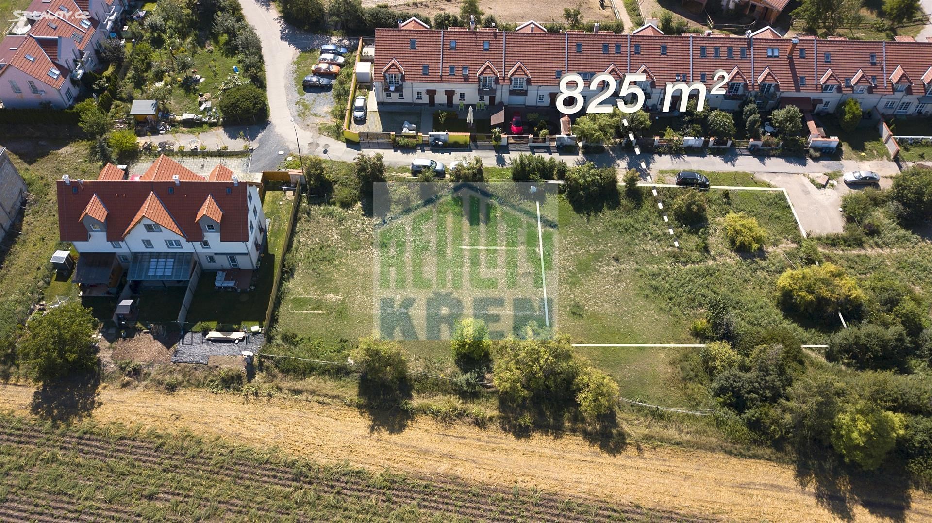 Prodej  stavebního pozemku 825 m², Holubice, okres Praha-západ