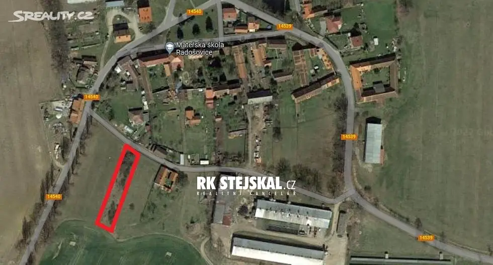 Prodej  stavebního pozemku 1 106 m², Radošovice, okres České Budějovice