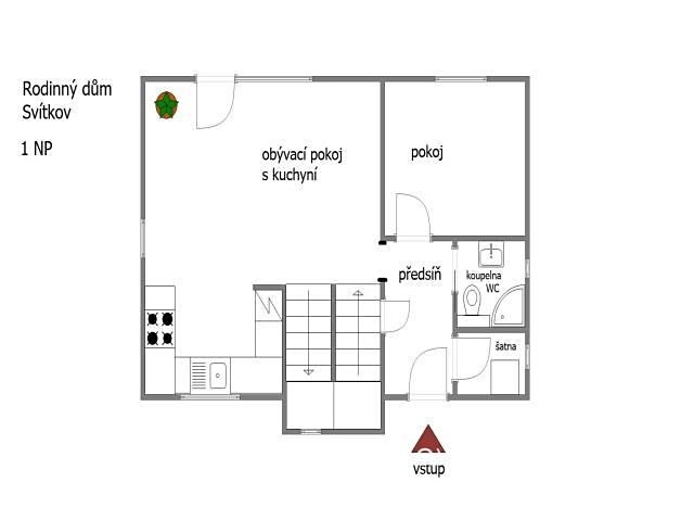 Pronájem  rodinného domu 115 m², pozemek 688 m², Karla Mikuláška, Pardubice - Svítkov