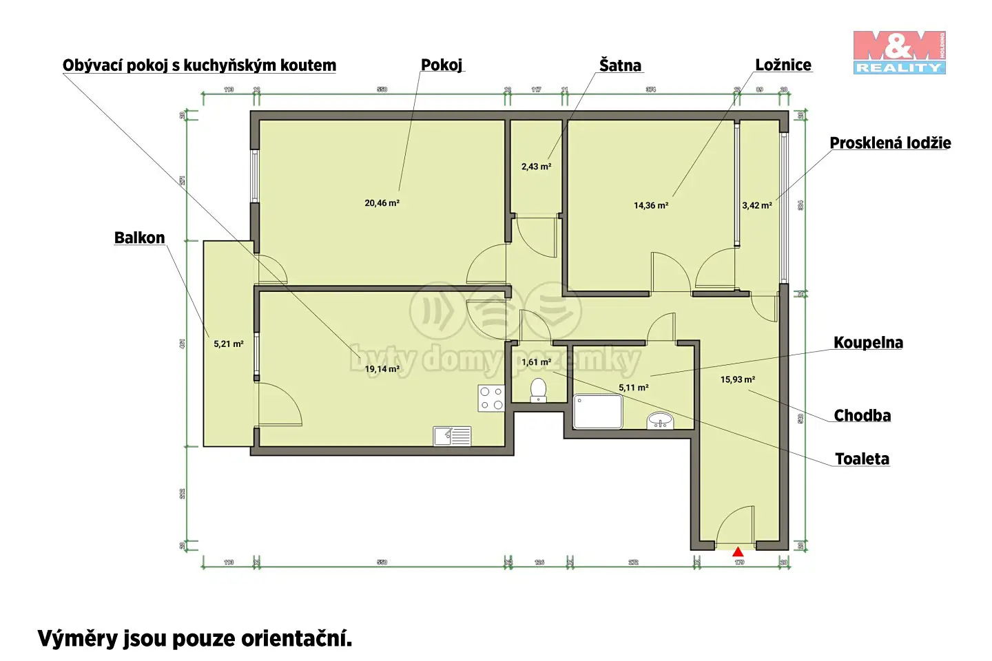 Prodej bytu 3+kk 109 m², Rybářská, Plzeň - Jižní Předměstí