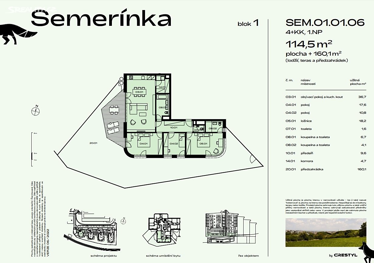 Prodej bytu 4+kk 115 m², Praha 5