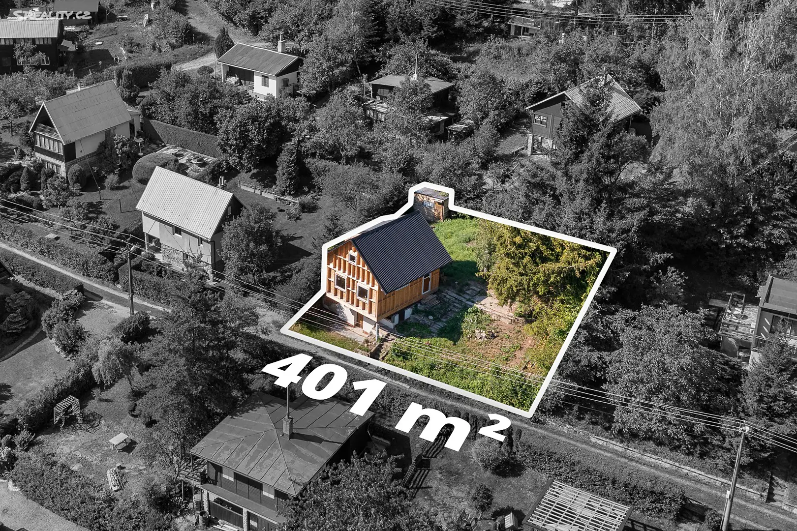 Prodej  chaty 60 m², pozemek 401 m², Želechovice nad Dřevnicí, okres Zlín