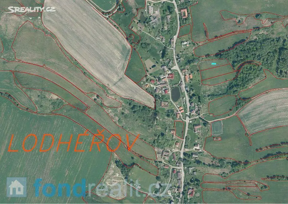 Prodej  pozemku 4 105 m², Lodhéřov, okres Jindřichův Hradec
