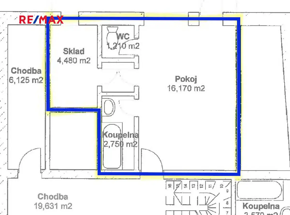 Pronájem bytu 1+kk 24 m², Říčanská, Vizovice