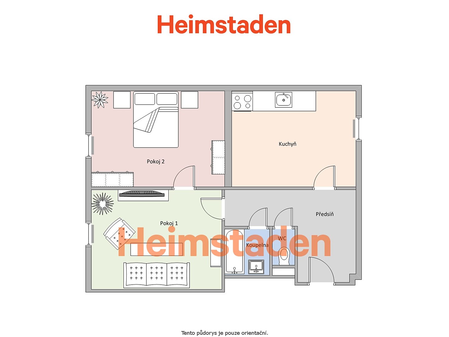 Pronájem bytu 2+1 56 m², Čs. exilu, Ostrava - Poruba