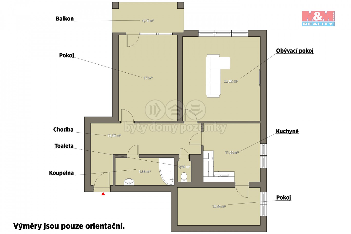 Pronájem bytu 3+1 86 m², Hlávkova, Klatovy - Klatovy III