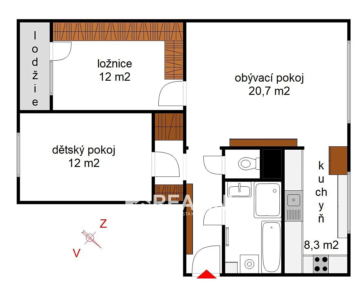 Pronájem bytu 3+1 68 m², Bedřicha Václavka, Ostrava - Bělský Les
