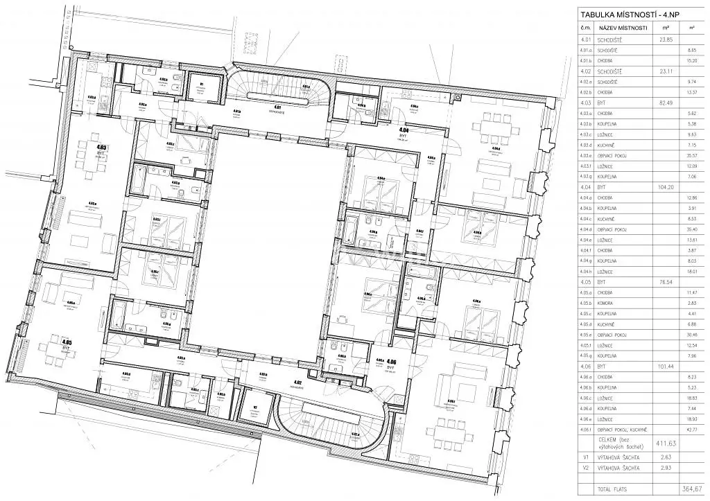 Pronájem bytu 3+kk 101 m², Jungmannova, Praha 1 - Nové Město