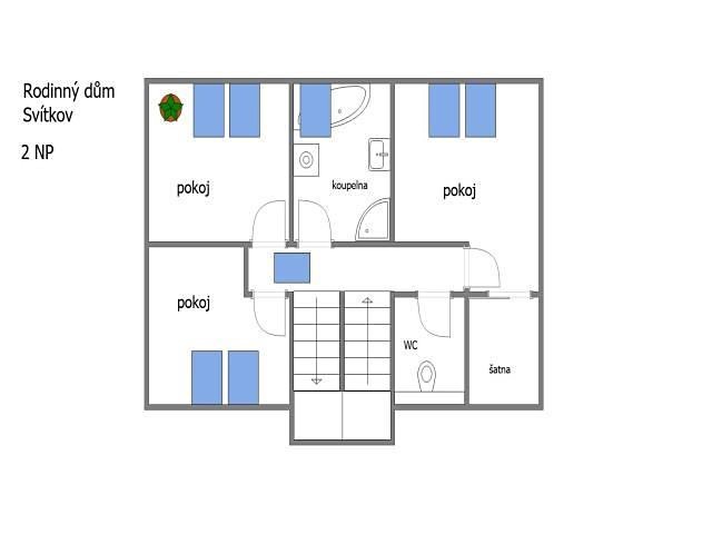 Pronájem  rodinného domu 115 m², pozemek 688 m², Pardubice - Svítkov, okres Pardubice