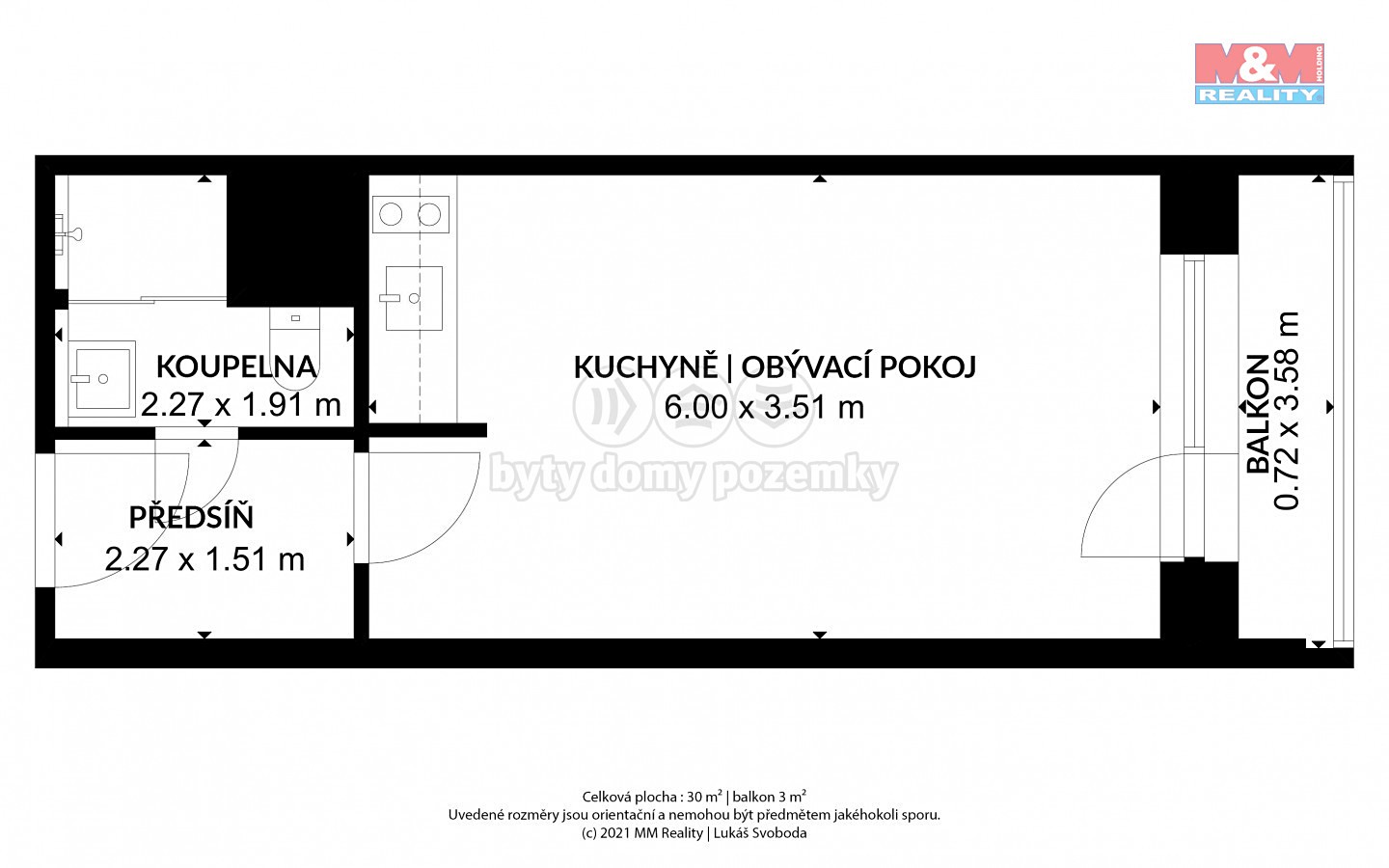 Prodej bytu 1+kk 30 m², Na Obvodu, Ostrava - Vítkovice