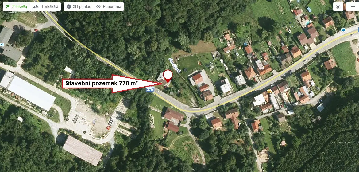 Prodej  stavebního pozemku 770 m², Blansko - Lažánky, okres Blansko