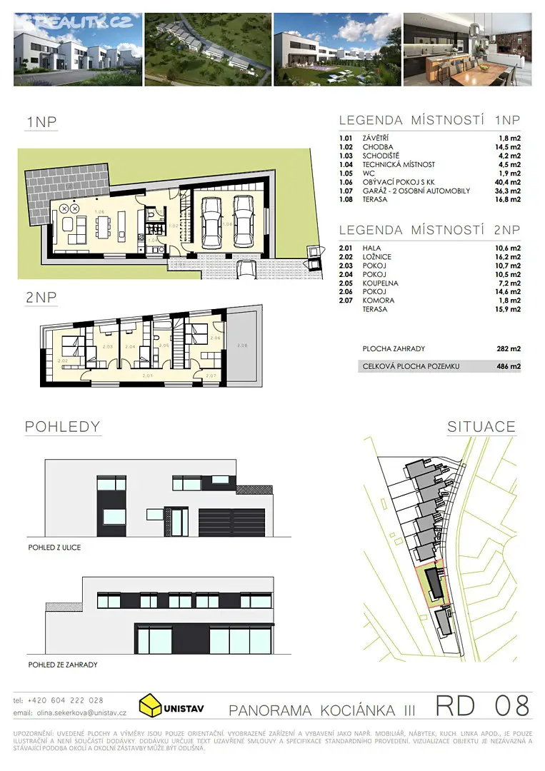 Prodej  rodinného domu 175 m², pozemek 486 m², Kociánka, Brno - Brno-Královo Pole