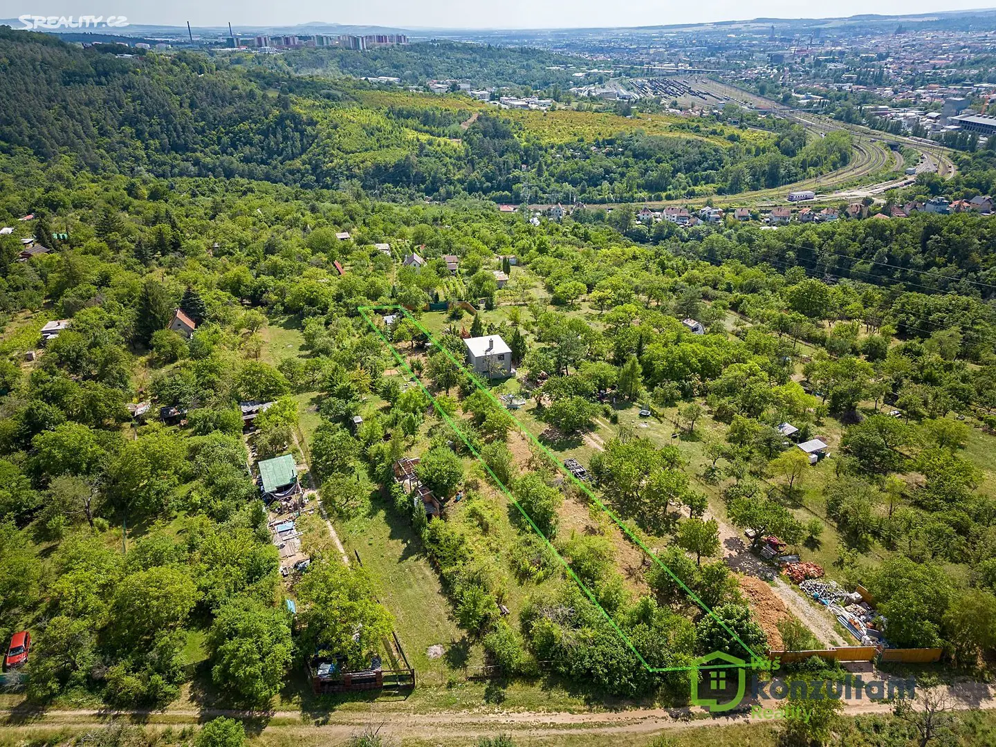 Prodej  zahrady 1 090 m², Brno - Obřany, okres Brno-město