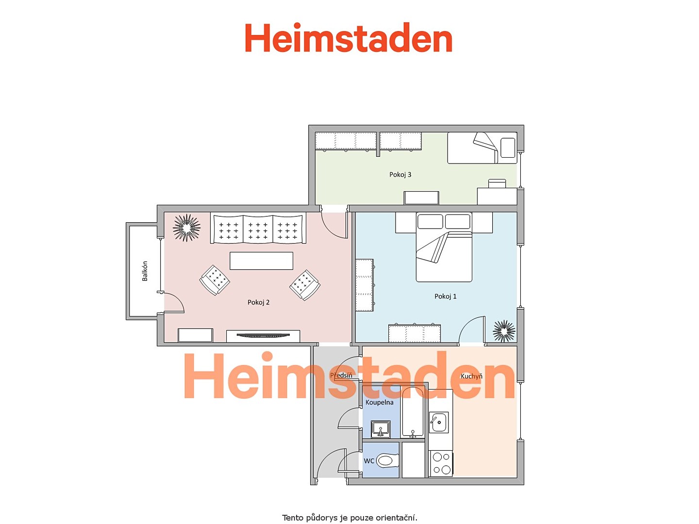 Pronájem bytu 3+1 62 m², Jungmannova, Havířov - Město