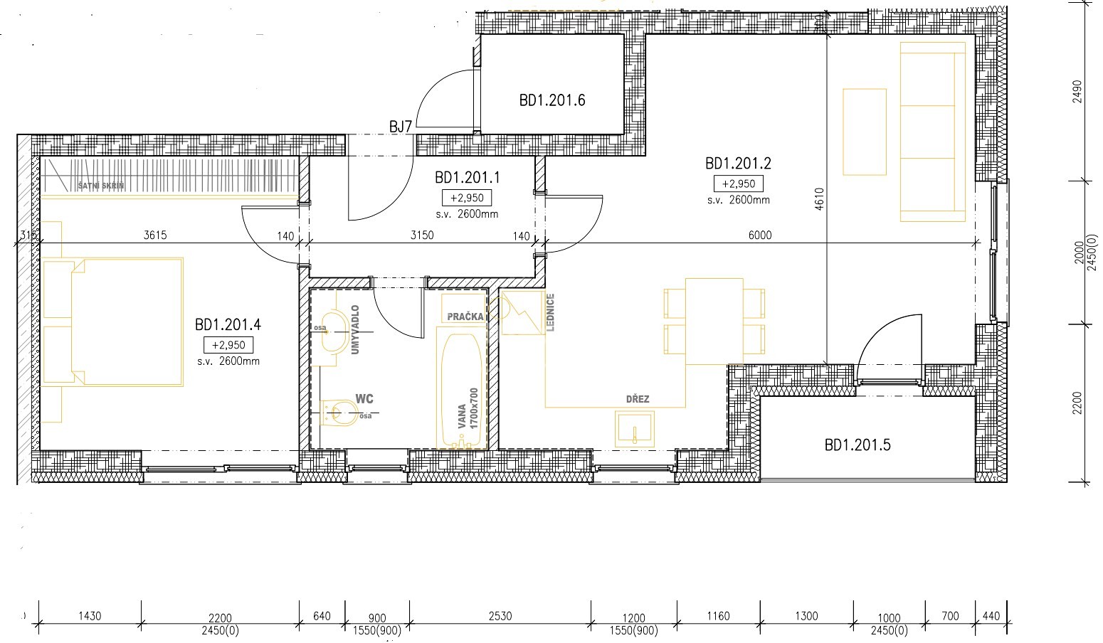 Prodej bytu 2+kk 61 m², Uhlířské Janovice, okres Kutná Hora