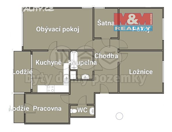 Prodej bytu 4+1 90 m², Žižkova, Suchdol nad Lužnicí