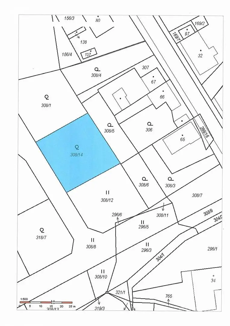 Prodej  stavebního pozemku 816 m², Chrudim - Vlčnov, okres Chrudim