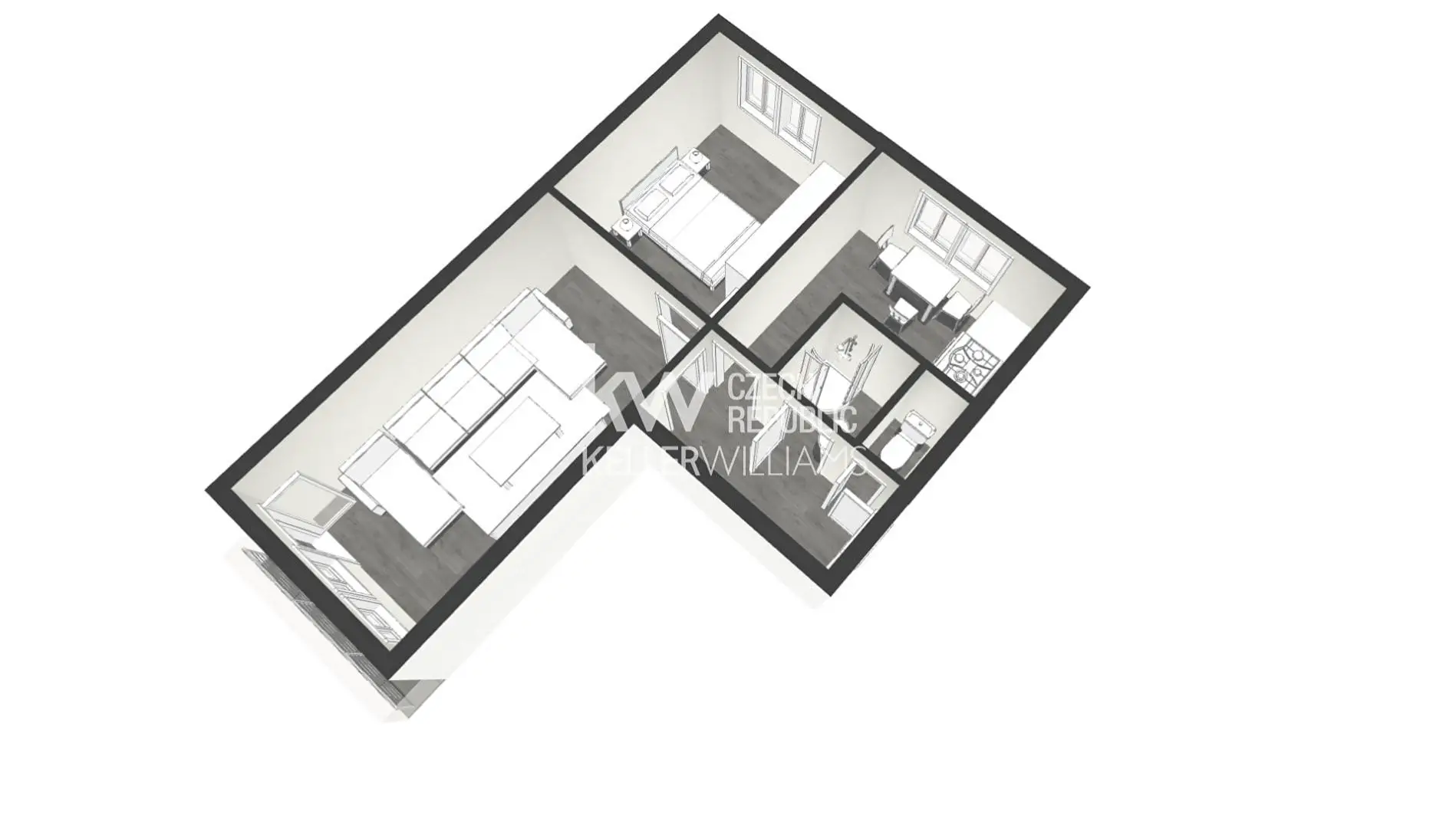 Pronájem bytu 2+1 53 m², Mírová, Bohumín - Nový Bohumín