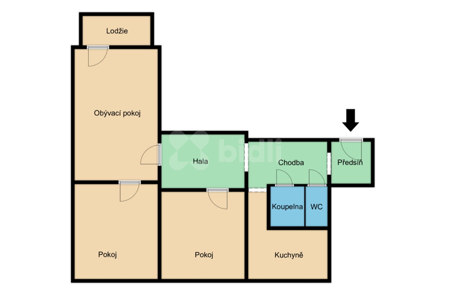 Pronájem bytu 3+1 69 m², V. Volfa, České Budějovice - České Budějovice 2