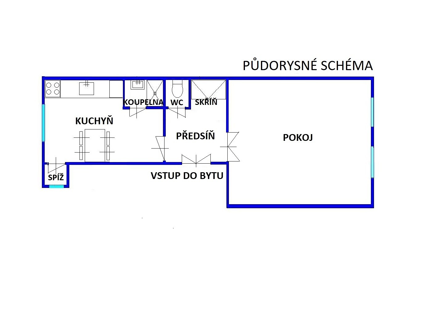 Pronájem bytu 1+1 50 m², Antonínská, Brno - Veveří