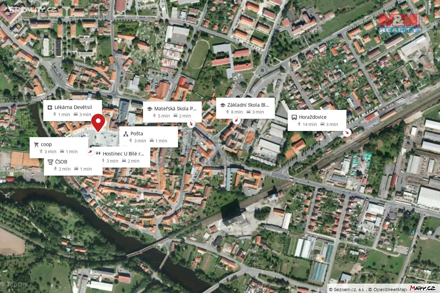 Pronájem bytu 4+kk 100 m², Mírové náměstí, Horažďovice