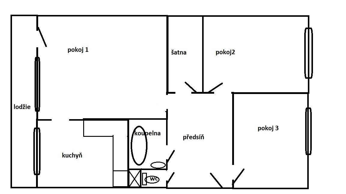 Prodej bytu 3+1 76 m², Rovná, Teplice - Prosetice
