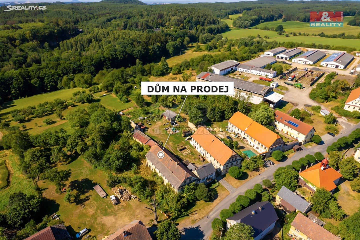 Prodej  rodinného domu 450 m², pozemek 2 176 m², Dubá - Dřevčice, okres Česká Lípa
