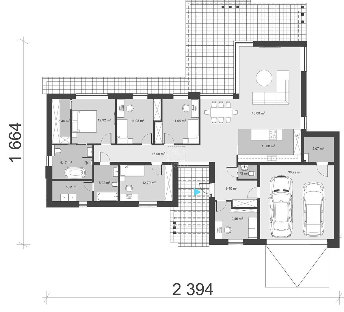 Prodej  rodinného domu 279 m², pozemek 1 200 m², Habrová, Jesenice