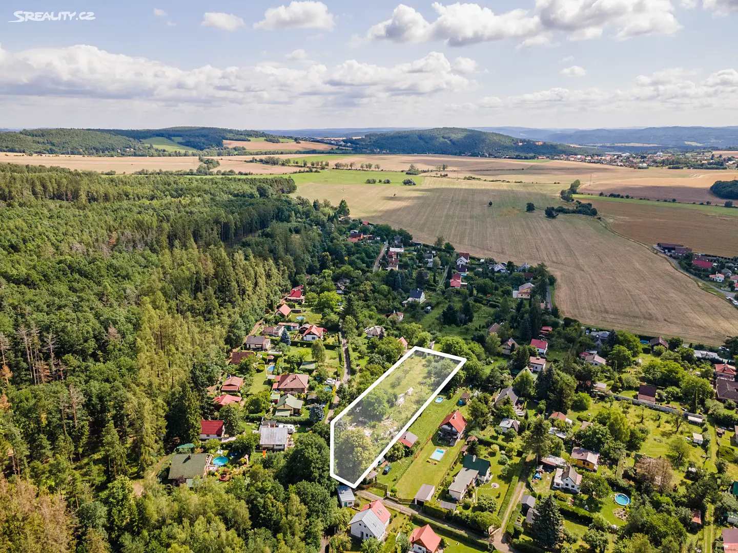 Prodej  stavebního pozemku 2 457 m², Střední, Nová Ves pod Pleší